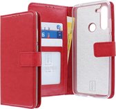 Motorola Moto cas G8 Power Bookcase hoesje - CaseBoutique - Solide Rouge - cuir artificiel
