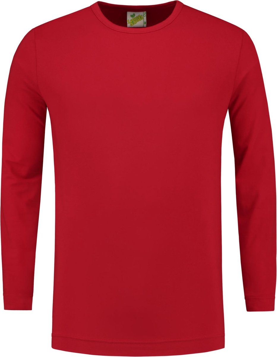 Lemon & Soda L&s T-shirt Crewneck Cot/elast Ls For Him 187c Red Mt. L