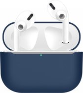 Airpods Pro Hoesje Schokbestendig - iMoshion Siliconen Case - Donkerblauw