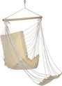 Hi Hangstoel Met Voetensteun Katoen Canvas Beige