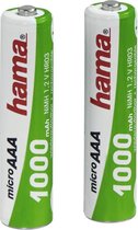 Hama Ready4Power NiMH Rechargeable Batteries 2x AAA (Micro - HR03) 1000 MAh