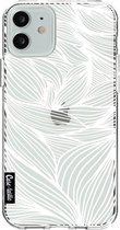 Casetastic Apple iPhone 12 / iPhone 12 Pro Hoesje - Softcover Hoesje met Design - Wavy Outlines Print