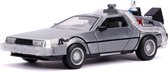 Delorean Time Machine Back to the Future part II met werkende lichten en inklapbare wielen