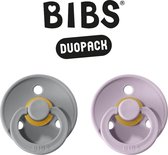 BIBS Fopspeen - Maat 2 (6-18 maanden) DUOPACK - Cloud & Dusty Lilac - BIBS tutjes - BIBS sucettes