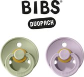 Bibs fopspeen - maat 2 6-18 maanden - 2 stuks - sage - lilac