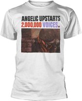 Angelic Upstarts Heren Tshirt -S- 2,000,000 Voices Wit