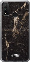Huawei P Smart (2020) Hoesje Transparant TPU Case - Dark Golden Marble #ffffff