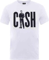 Johnny Cash Heren Tshirt -M- Standing Cash Wit