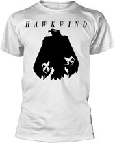 Hawkwind Heren Tshirt -M- Eagle Wit