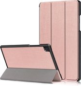 Tri-Fold Book Case met Wake/Sleep - Geschikt voor Samsung Galaxy Tab A7 (2020) Hoesje - Rose Gold