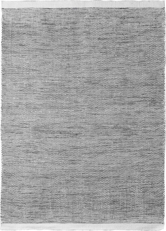 Matta - Scandi Black White Vloerkleed - 170x230  - Rechthoek - Buiten,Laagpolig,Structuur Tapijt - Modern - Zwart_wit