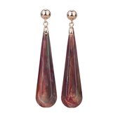 CAMPS & CAMPS - oorhangers - groen-aubergine