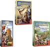 Afbeelding van het spelletje Spelbundel - Carcassonne De Draak, De Fee en De Jonkvrouw & De Toren & Bruggen, Burchten en Bazaars
