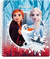 Frozen Notitieboek A5 Meisjes Papier Rood/blauw