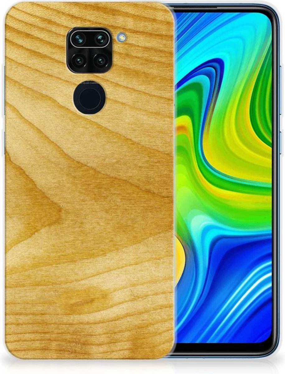 Xiaomi Redmi Note9 Bumper Hoesje Licht Hout