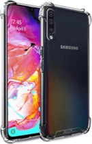 FONU Anti-Shock Verstevigde Backcase Hoesje Samsung Galaxy A70 - Transparant