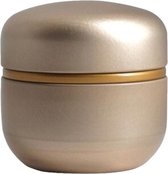 Mini urn aluminium modern goud creme