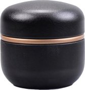 Mini urn aluminium modern zwart