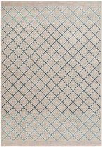 OSTA Patina – Vloerkleed – geweven – polyester – duurzaam – modern - vintage -  beige/blauw – 160 x 230 cm