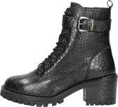 SUB55 Biker boots Veterschoenen Hak - zwart - Maat 36