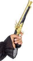 Smiffys Kostuum Wapen Realistic Pirate Blunderbuss Pistol Zwart/Goudkleurig