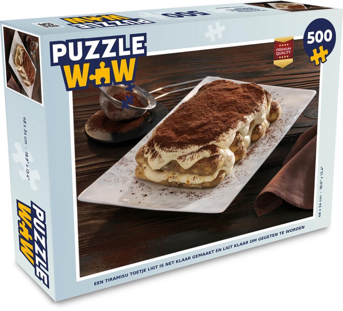 Tiramisu à Partir De Quel âge Puzzle Tiramisu 500 pièces - Un dessert tiramisu vient d'être préparé et  est prêt à... | bol.com