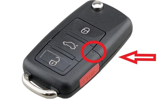 Per ongeluk vee hanger Autosleutel 3 knoppen + panic klapsleutel behuizing geschikt voor Volkswagen  sleutel... | bol.com