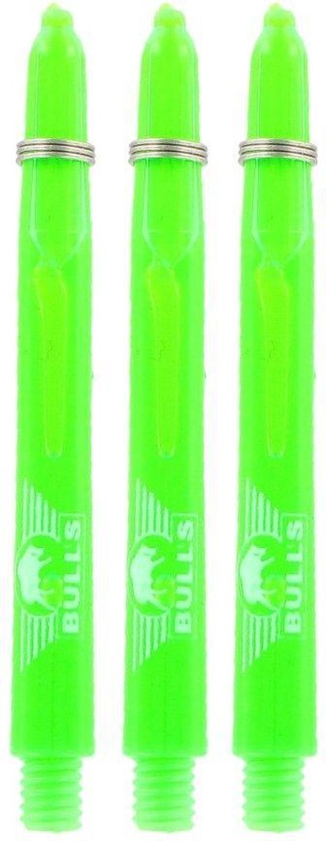 Bull's Nylon Glowlite Green - Dart Shafts Short
