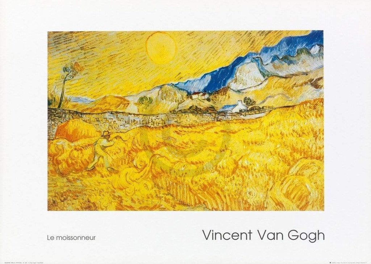 PGM Kunstdruk Vincent Van Gogh - Il Mietitore 70x50cm Divers
