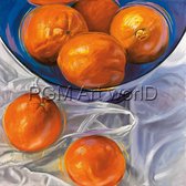 Thomas Freund - Orange bowl Kunstdruk 98x98cm