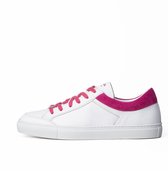 KUNOKA Gabrielle white/fuxia collar - Sneakers Dames - maat 36 - Wit Paars