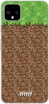 Google Pixel 4 XL Hoesje Transparant TPU Case - Minecraft - Grass #ffffff