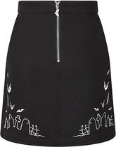 Hell Bunny Cullen Graveyard 60's Mini Rok Zwart