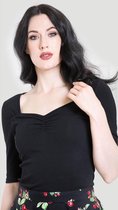 Hell Bunny Philippa 50's Top Zwart