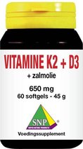 SNP Vitamine K2 D3 zalmolie 60 capsules