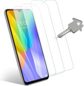 Screenprotector Glas - Tempered Glass Screen Protector Geschikt voor: Huawei Y6p / Honor 9A - 3x