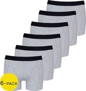 Onderbox boxershorts basic 6-pack grijs - XL