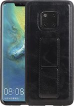 Grip Stand Hardcase Backcover - Telefoonhoesje - Achterkant Hoesje - Geschikt voor Huawei Mate 20 Pro - Zwart