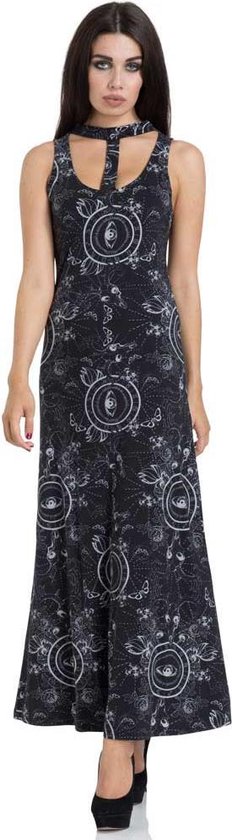 Jawbreaker - Ethereal Nature Maxi lange jurk - S - Zwart