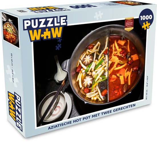 Puzzel 1000 stukjes volwassenen Hot pot 1000 stukjes - Aziatische hot pot  met twee... | bol.com