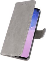 Wicked Narwal | bookstyle / book case/ wallet case Wallet Cases Hoesje voor Samsung S10 Grijs