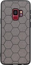 Wicked Narwal | Hexagon Hard Case voor Samsung Samsung Galaxy S9 Grijs