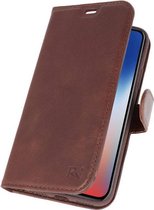 Wicked Narwal | Rico Vitello Mocca Echt Leder Hoesje voor iPhone X