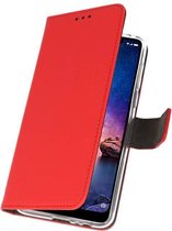 Wicked Narwal | Wallet Cases Hoesje voor XiaoMi Redmi Note 6 Pro Rood