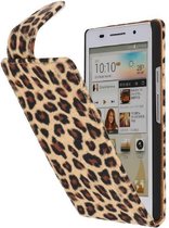 Wicked Narwal | Panter print  Classic Flip Hoes voor Huawei Huawei Ascend P6 Panter print