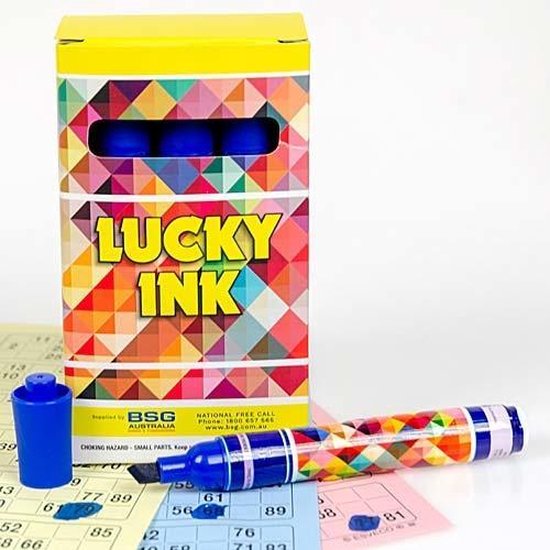 Afbeelding van het spel Bingostiften Lucky Ink 12 stuks - Blauw