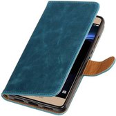 Wicked Narwal | Premium TPU PU Leder bookstyle / book case/ wallet case voor Honor V8 Blauw