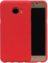 Wicked Narwal | Sand Look TPU Hoesje voor Samsung Galaxy C5 Rood