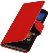 Wicked Narwal | bookstyle / book case/ wallet case Hoes voor HTC One M9 Rood