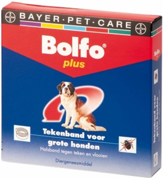 Bolfo – Plus – Vlooien- en tekenband – Grote honden